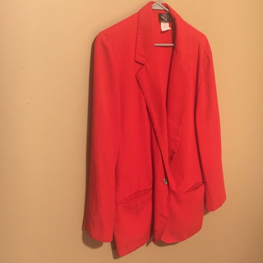 Vintage Red Blazer